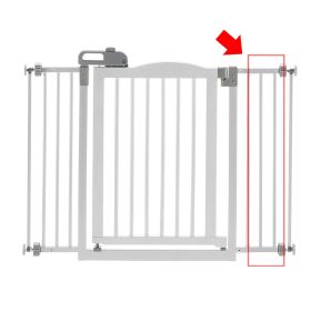 One-Touch Gate II Extension in White