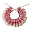 Retro Pink Lace Collars Dog Necklace 8.2-11.2"