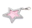 Pet Star Shape Rhinestone Writable ID Tags for Dogs