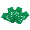 4 Pcs Green Christmas Tree Dog Knitted Pet Socks