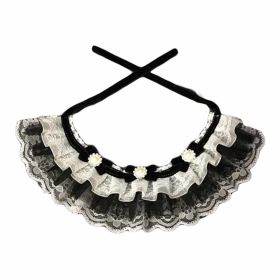 Retro Black Lace Collar for Dogs