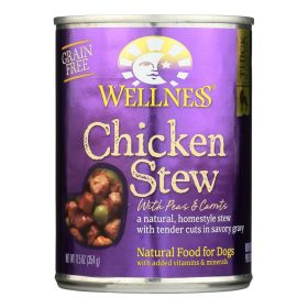 Wellness Pet Products Dog Food - Chicken With Peas And Carrots