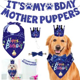 Dog Birthday Bandana Hat Set