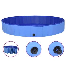 Foldable Dog Swimming Pool Blue