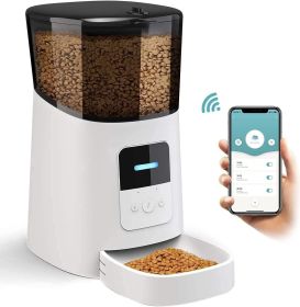 Automatic Pet Feeder with Programmable Meals and Portions.