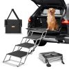 VEVOR Dog Stair for Cars Aluminum Loads up to 250 lbs