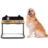 Dog Bowl Stand, 2 Stainless Steel Food/ Water Bowls