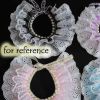 Black Beads Princess Retro Style Lace Collars