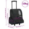 Foldable Multipurpose Pet Trolley Black