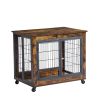 Furniture Style Dog Crate Side Table Double Doors & Lift Top.