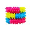 tri-color rubber prickly ring dog  toy