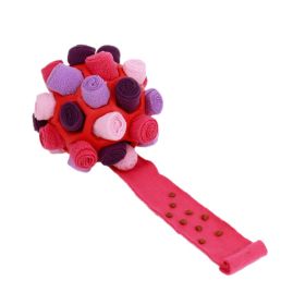 Pets Sniff Fried Balls, Toys, Bubble Rubber Balls (Option: Pink purple-1PCS)