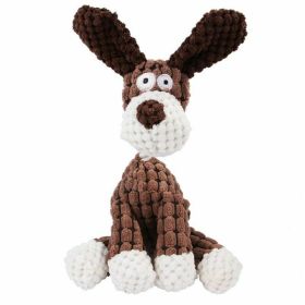 Squeaky Dog Toys Pack For Puppy (Color: Brown)