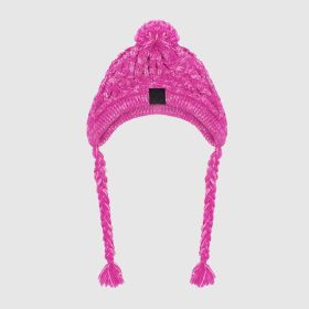 Fur Ball Warm And Windproof Hat (Option: Pink-M)