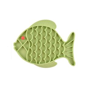 Silicone Lick Mat For Pet Dogs (Color: Green)