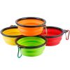 4Pcs Silicone Collapsible Dog Bowls