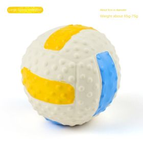 Squeaky Dog Toys; Natural Latex Rubber Dog Balls (colour: Large Latex Volleyball)