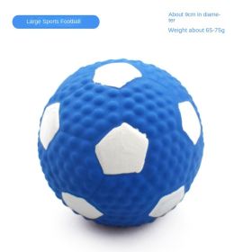 Squeaky Dog Toys; Natural Latex Rubber Dog Balls (colour: Large latex football)