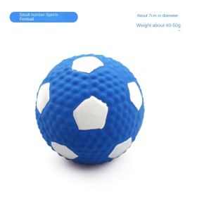 Squeaky Dog Toys; Natural Latex Rubber Dog Balls (colour: Small size latex football)