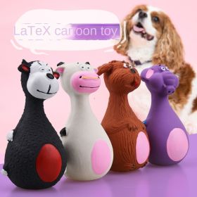 Latex sound toys for dogs (Color: Brown puppy)