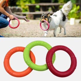 EVA Pet Flying Discs Dog Interactive Toy (Color: Orange)