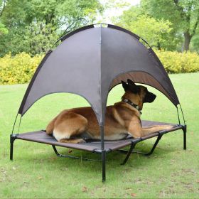 Elevated Pet Dog Bed Tent with Canopy (size: medium)