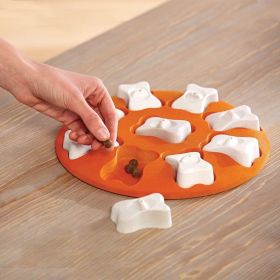 Pet Puzzle Treat Toy (Color: Orange)