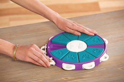 Pet Puzzle Treat Toy (Color: Blue)