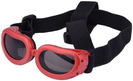 Pet Goggles Dog UV Protection (Color: Red)