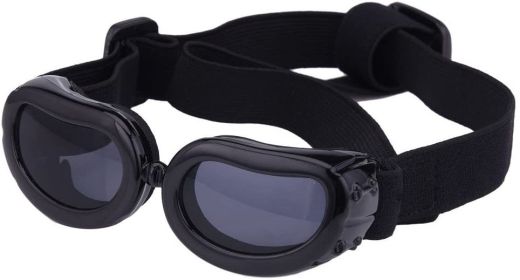 Pet Goggles Dog UV Protection (Color: Black)