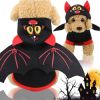 Pet Black Bat Wing Costume Hooded Winter Warm Sweater