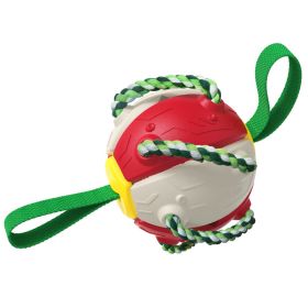 Dog Foldable  Soccer Ball (Color: White)