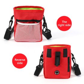 Dog Treat Pouch for Training (Color: Red)