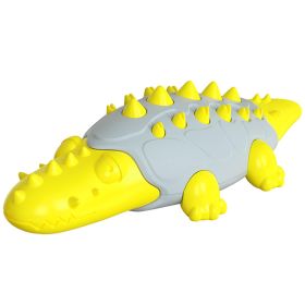 Rubber Kong Toy (Color: Crocodile Yellow)