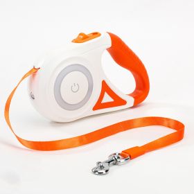 Led Lights Dog Leash (Color: Orange, size: 3M)