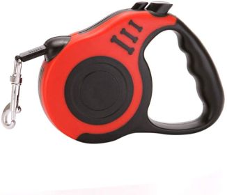 Dog Leash Retractable for Small Medium Dog up to 33lbs (Color: Red)