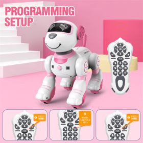 Remote Controlled Machine Dog Toy; Kids Robot; (Color: Pink)