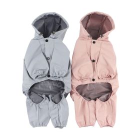 Pet dog clothing raincoat (colour: Pink, size: S)