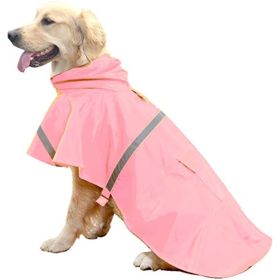 Dog Raincoats for Large Dogs (Color: D4-Pink, size: [XXL])