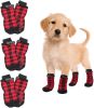 Chrismas Anti-Slip Dog Socks 4pcs