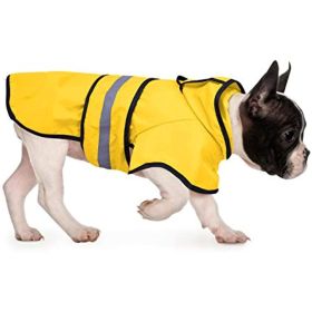 Reflective Dog Raincoat (Color: Safety Orange, size: X-Large)