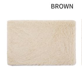 Dog Bed And Extra Matching Cover Sheet (Color: Brown, size: L)