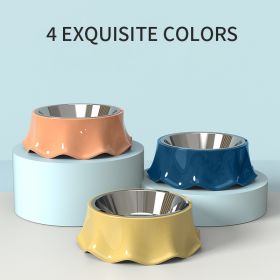 Pet Dog Bowl For Food And Water (Color: Blue)