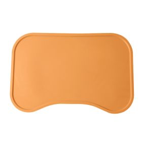 Dog Food Mat For Floors Waterproof (Color: Orange)