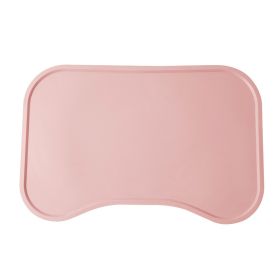 Dog Food Mat For Floors Waterproof (Color: Pink)