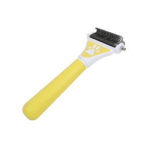 Dog Hair Remover Bursh (Color: Yellow)