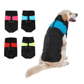 Winter Coat Waterproof, Warm Dog Vest (Color: Blue, size: 6XL)