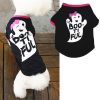 Dog Holiday Pumpkin Skull Teddy Funny T-Shirt