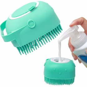 Dog Shampoo Massager Brush (Color: Blue)