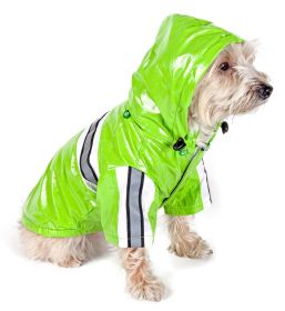 Reflecta-Glow Reflective WaterproofPet Raincoat (size: X-Small)